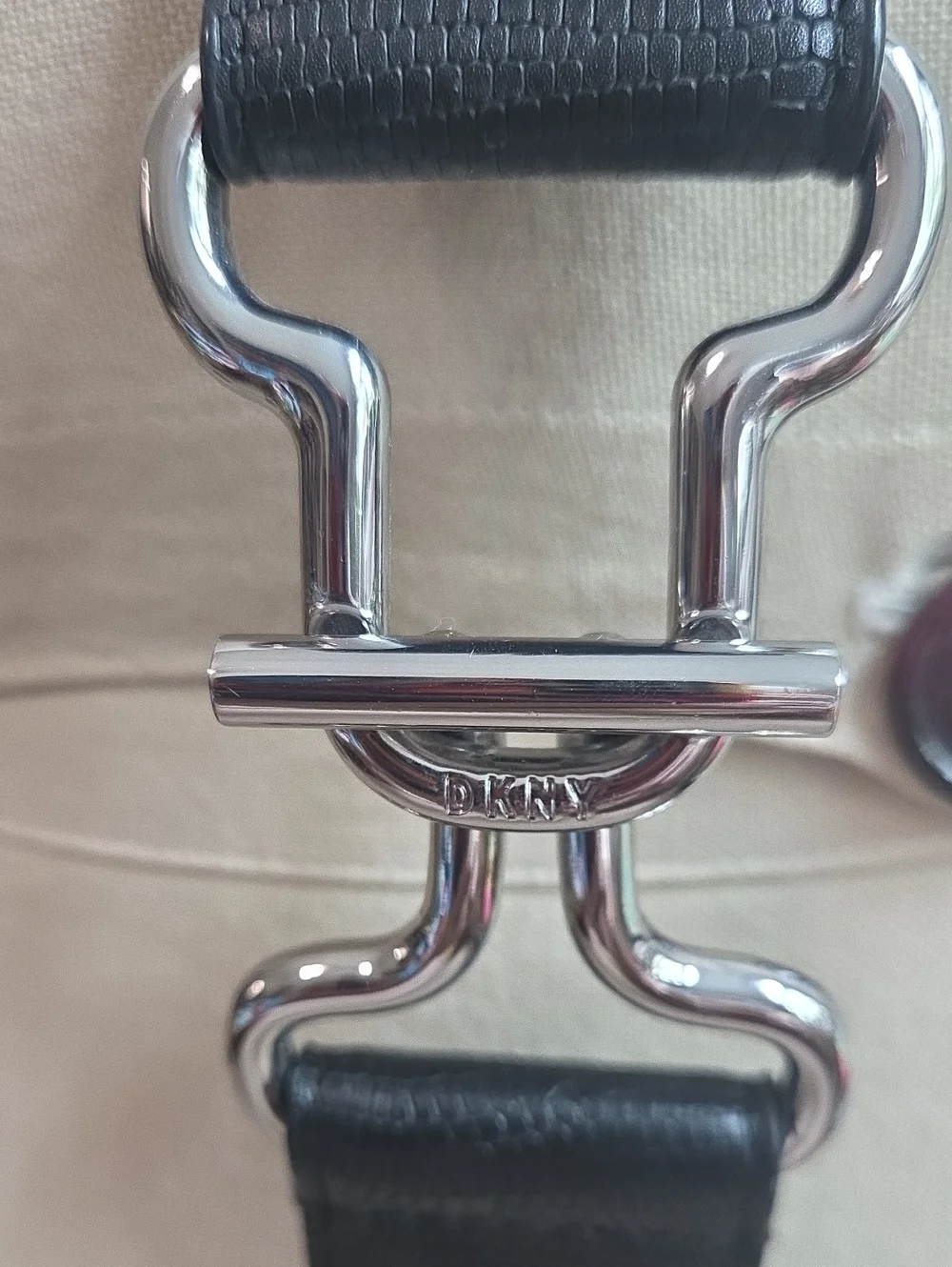 NWT Women's Black Leather Belt by DKNY